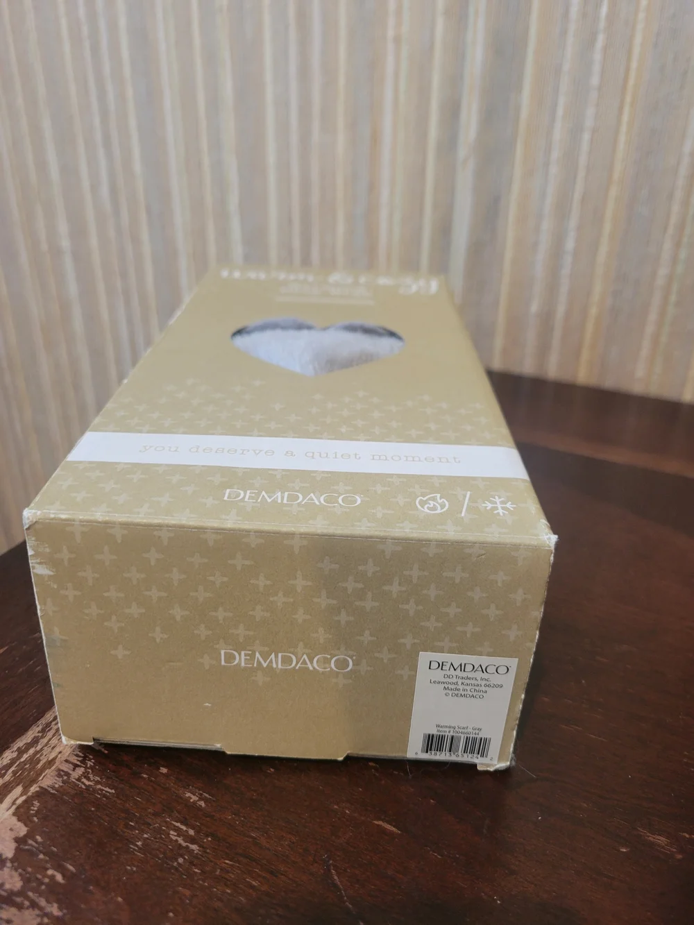 Demdaco Gray Faux Fur Warming Neck Wrap NWT